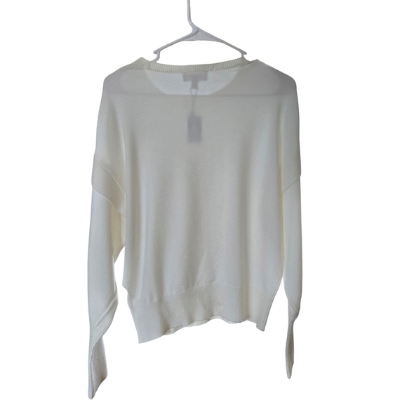 Express Cream Crew Neck Sweater - Picture 9 of 15